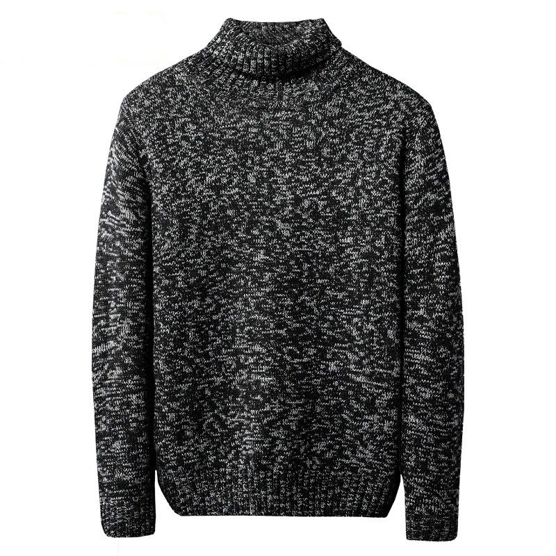 패션 망 터틀넥 스웨터 겨울 두꺼운 따뜻한 니트 풀오버 스웨터 남성 캐주얼 니트 복장 플러스 크기: S-3XL